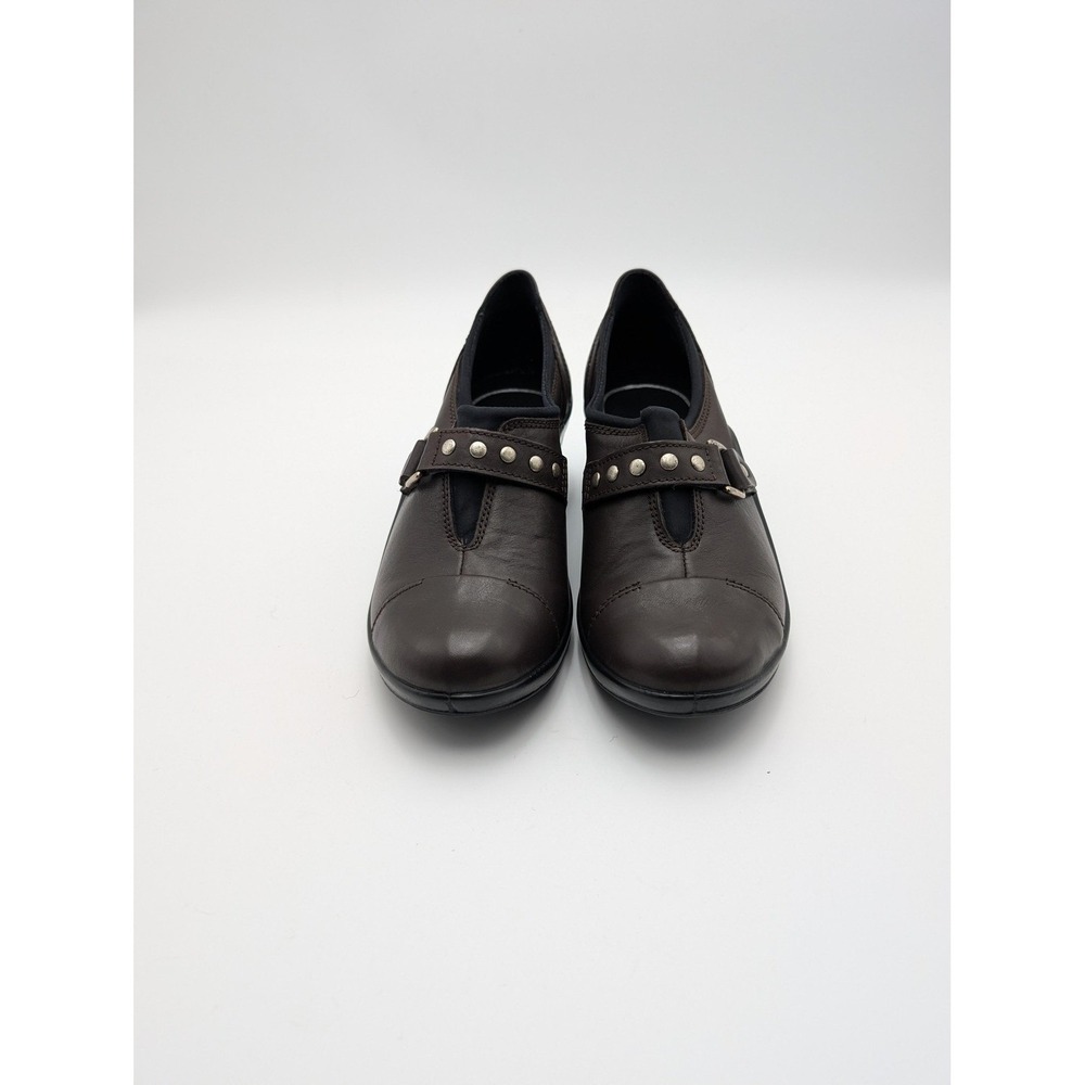 Romika Mary Jane Shoes Womens‎ Size 7.5 Brown Leather Buckle Comfort Heels - Picture 3 of 7